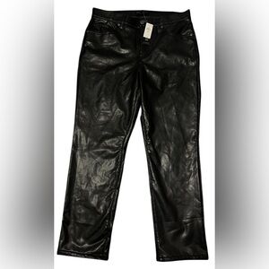 NWT Banana Republic Faux Leather High Rise Slim Pants
